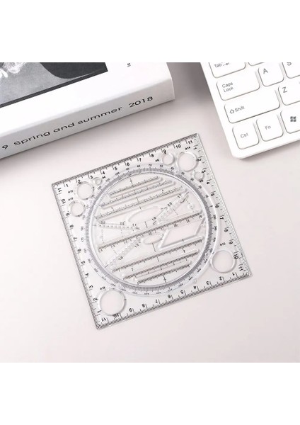 Siyah Stil Çok Fonksiyonlu Çizim Cetveli Springhall Açısı ve Daire Yapımcısı Çizim Geometrik Çizim Şablonu Ölçme Cetveli Çok Amaçlı (Yurt Dışından) fiyatları