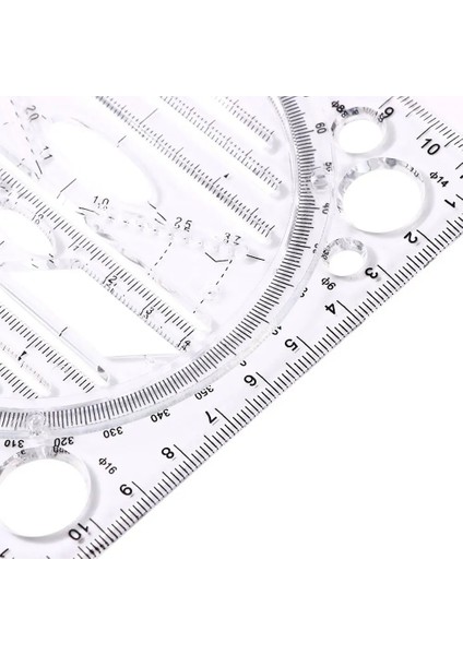 Siyah Stil Çok Fonksiyonlu Çizim Cetveli Springhall Açısı ve Daire Yapımcısı Çizim Geometrik Çizim Şablonu Ölçme Cetveli Çok Amaçlı (Yurt Dışından) modelleri