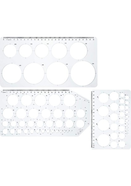 NO.132 Tarzı Plastik Daire Çizim Şablonu Şablon Ölçüm Şablonu Cetvel Ofis Okul Taslak Çizimi Için Şeffaf Plastik Fransız Eğrileri (Yurt Dışından) indirimleri