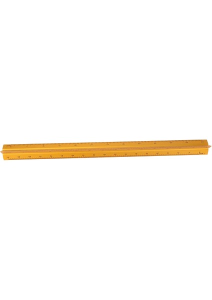 Bordo Tarzı 30 cm Alüminyum Metal Üçgen Ölçekli Mimar Mühendis Teknik Cetvel Plan Taslak Cetveli Ölçüm Çizimi Üçgen Cetvel (Yurt Dışından)