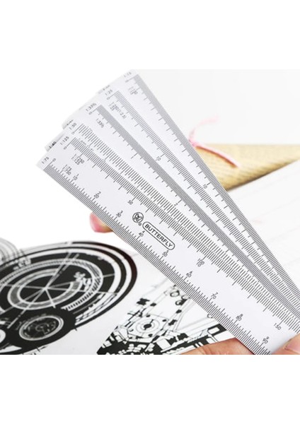 Fan-Cetvel-5 Bıçaklı Stil Kelebek Çok Fonksiyonlu Fan Şekli Ölçekli Cetvel Mühendislik Mimarlar Için 5 Bıçaklı Çok Ölçekli Katlanabilir Cetveller Çizim Aracı (Yurt Dışından) fırsatları