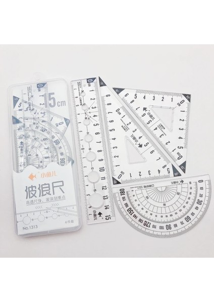 Beyaz Stil Lastic Düz Üçgen Cetvel Seti Iletki Çizim Çizim Okul Ofis Malzemeleri Öğrenci Kırtasiye (Yurt Dışından) fiyatları