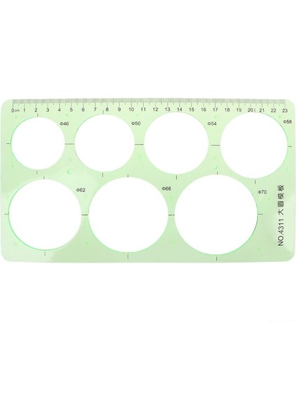 Plastik Daireler Geometrik Şablon Cetvel Şablon Ölçme Araçları Öğrenciler Sıcak Yeni Tasarım (Yurt Dışından)