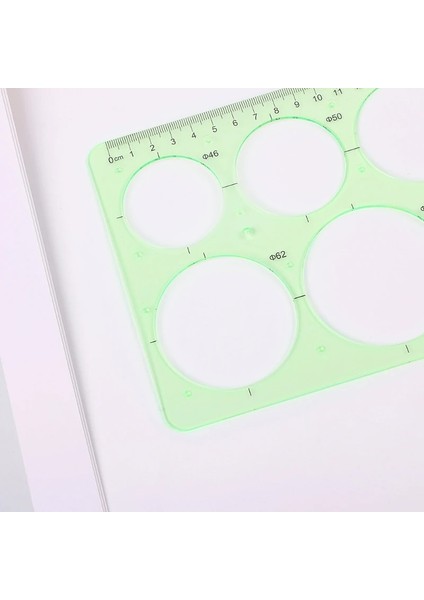 Plastik Daireler Geometrik Şablon Cetvel Şablon Ölçme Araçları Öğrenciler Sıcak Yeni Tasarım (Yurt Dışından) fırsatları