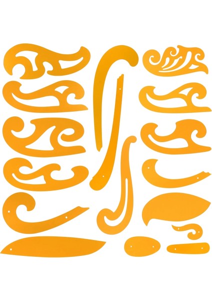 No.16 Stili Çok Fonksiyonlu Bulut Cetvel Eğri Kurulu Seti Şeffaf Akrilik Bulut Cetvel Delik Cetvel Elips Geometrik Çizim Cetveli Kostüm D (Yurt Dışından) fiyatları