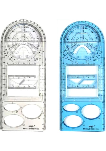 B Tarzı Çok Fonksiyonlu Geometrik Cetvel Çizim Şablonu Ölçme Aracı Cetvel Kırtasiye Okul Ofis Öğrencileri Için Malzemeleri (Yurt Dışından) fiyatları
