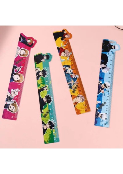 D Tarzı Anime Jujutsu Kaisen Itadori Yuuji Gojou Satoru Sevimli 15 cm Cetvel Dalgalı Çizgi Sevimli Plastik Cetvel Çocuklar Hediye Okul Ofis Malzemeleri (Yurt Dışından) fırsatları