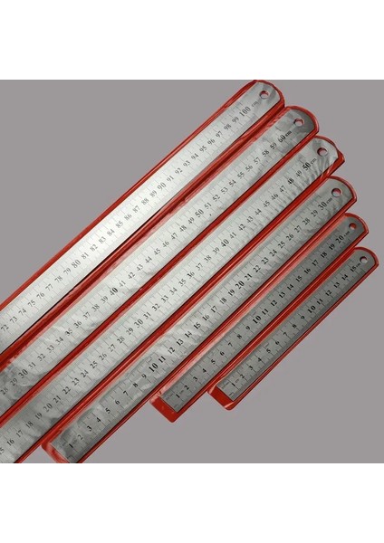60CM.24IN Tarzı Paslanmaz Çelik Cetvel 30CM Cetvel Çelik Cetvel cm Kalınlığında Çelik Levha Cetvel 60CM (Yurt Dışından)