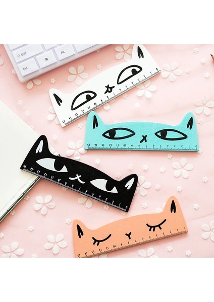 Fensemaomi Stili Lot Sevimli Yaratıcı Kedi Ahşap Cetveller Kawaii Sevimli Kız Çizim Şablon Dantel Dikiş Cetvel Kırtasiye Ofis Okul (Yurt Dışından) fiyatları
