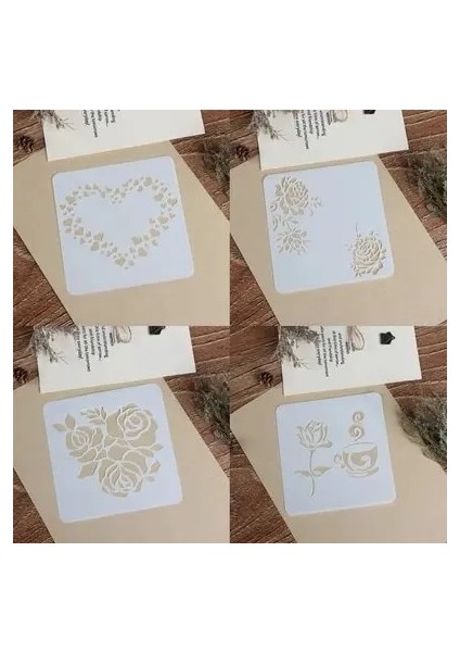 Yeşil Stil Tema Dantel El Yapımı Diy Kişiselleştirilmiş Boyama Çizim Içi Boş Şablon Sprey Versiyonu Gölge Boya Öğrenme Unisex 2021 (Yurt Dışından) indirimleri