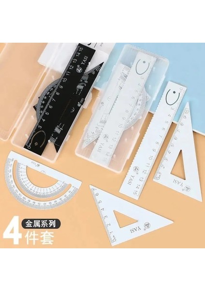 Siyah Stil Sevimli Zarif Öğrenci Beraberlik Çalışma Kırtasiye Seti Ofis Malzemeleri Arquitectura Estudiante Kiti Escolar Geometri Matematik (Yurt Dışından) modelleri