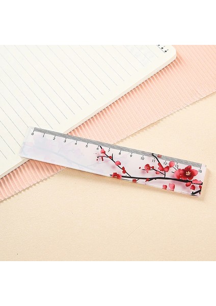 No.2 Tarzı Çiçekler Cetvel Okul Malzemeleri Kawaii Kırtasiye Papeleria Şeffaf Sevimli Kırtasiye Regla Okul Kuralları 15 cm Çizim Aracı (Yurt Dışından) indirimleri