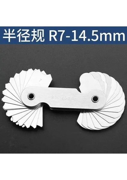 R7-14,5mm Tarzı Li Metal Yarıçapı Cetvel Profesyonel Ölçme ve Haritalama Çizim Araçları Ayak On Çeşit Stil Çok Amaçlı Şablon Cetvel (Yurt Dışından)