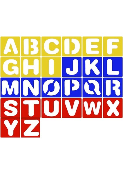 Alfabe Stili 1 Takım Alfabe Numarası Çizim Şablonu Cetvel Plantillas Para Dibujo Okul Dıy Çizim Aracı Kırtasiye Papelaria Hediye (Yurt Dışından)