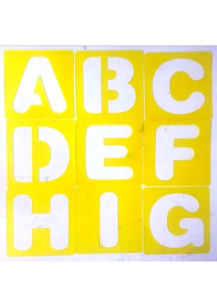 Alfabe Stili 1 Takım Alfabe Numarası Çizim Şablonu Cetvel Plantillas Para Dibujo Okul Dıy Çizim Aracı Kırtasiye Papelaria Hediye (Yurt Dışından) fırsatları