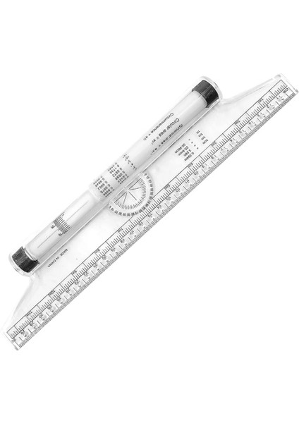 Bir Stil Çok Işlevli Açı Paralel Cetvel Yuvarlanan Itici Öğrenci Tasarım Çizim Makaralı Ayak Chiban Açı Cetvel Dengeleme Ölçeği (Yurt Dışından)