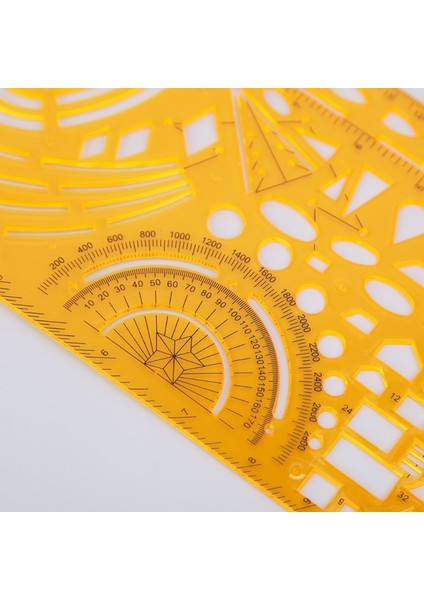 No.98 Tarzı 1 Takım Dayanıklı K Reçine Askeri Çizim Şablonu Ressamlığı Cetvel Stencil Ölçme Aracı Yüksek (Yurt Dışından) fırsatları