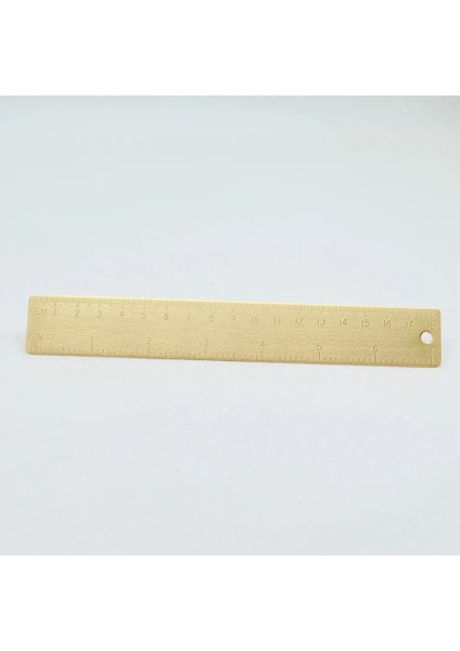 18CM Tarzı Retro Pirinç Düz Kenar Üçgen Cetvel Yarım Daire Cep Küçük Imi El Sanatları Hediye (Yurt Dışından)