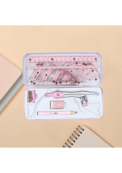 Pembe Tarzı Matematik Geometri Seti Öğrenci Malzemeleri Çizimleri Için Iro Çizim Okulu Öğrencileri (Yurt Dışından)