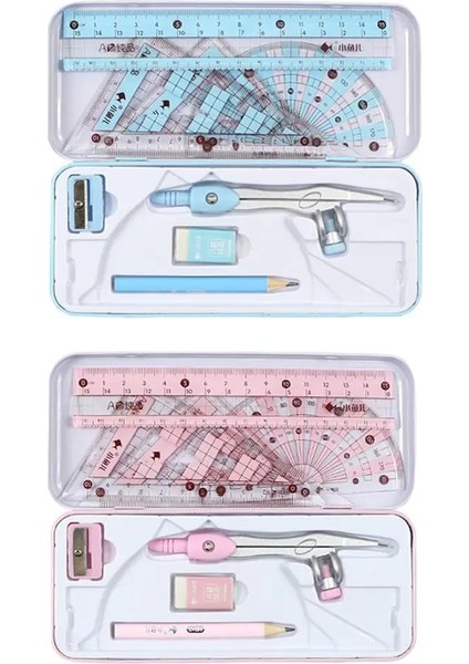 Pembe Tarzı Matematik Geometri Seti Öğrenci Malzemeleri Çizimleri Için Iro Çizim Okulu Öğrencileri (Yurt Dışından) fırsatları