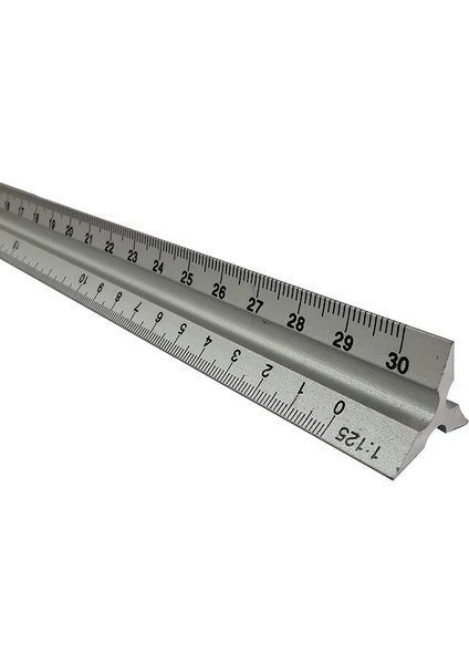 Ölçek Stili 30 cm Alüminyum Metal Üçgen Ölçekli Mimar Mühendis Teknik Cetvel Çizim Araçları Ölçme Cetveli Öğretim Ekipmanları (Yurt Dışından)