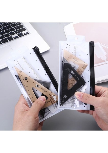 Et Kawaii Yalan Ayı Plastik Düz Üçgen Cetvel Iletki Çizim Tedarik Seti Okul Sanat Sınavı Kırtasiye (Yurt Dışından) fiyatları