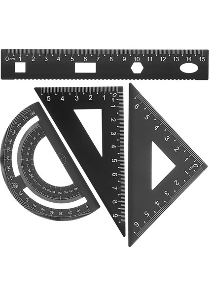 Kırmızı Stil Alüminyum Üçgen Ölçekli Cetvel Seti, Öğrenciler Için 2 Üçgen Çocuk Sabit ve Doğrusal Cetvel Matematik Geometri Aracı Içerir (Yurt Dışından) fiyatları