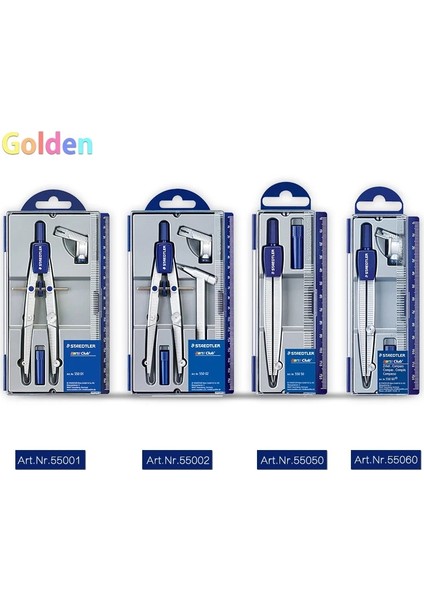 NO.55060 Stili Staedtler Pusulalar Profesyonel Çizim Seti 550 Alüminyum Alaşımlı Yüksek Hassasiyetli Tasarım Makine Mühendisliği Çizim Araçları (Yurt Dışından)