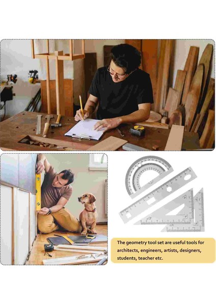 Gümüş Tarzı 4 Paket Geometri Seti Metal Üçgen Cetvel Iletki Gümüş Takım Elbise Seti Matematik Iletki Çocuklar Için Okul ve Ofis Malzemeleri (Yurt Dışından) indirimleri