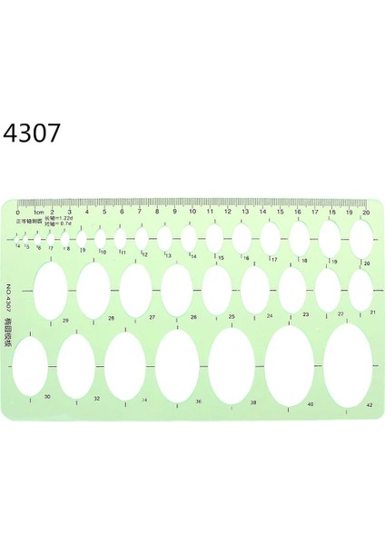 NO.4307 Stili Öğrenci Okul Kırtasiye Pro Için Plastik Geometrik Şablon Cetvel Çizim Araçları (Yurt Dışından)