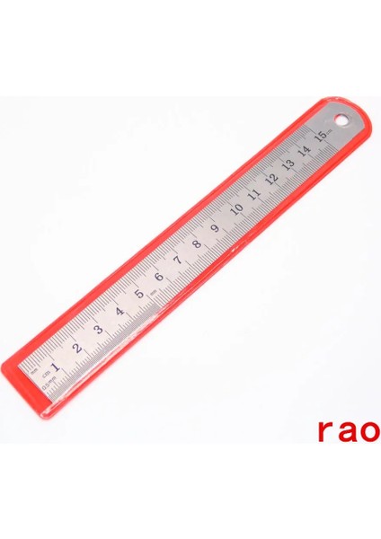 15CM Tarzı You cm Paslanmaz Çelik Metal Düz Cetvel Cetvel Aracı Hassas Çift Taraflı Ölçme Aracı Ofis Kırtasiye (Yurt Dışından)