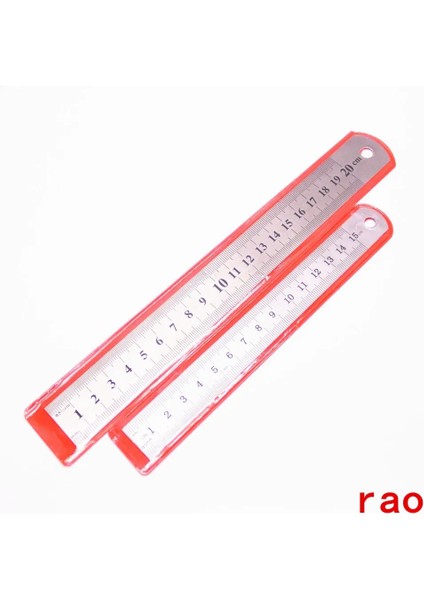 15CM Tarzı You cm Paslanmaz Çelik Metal Düz Cetvel Cetvel Aracı Hassas Çift Taraflı Ölçme Aracı Ofis Kırtasiye (Yurt Dışından)