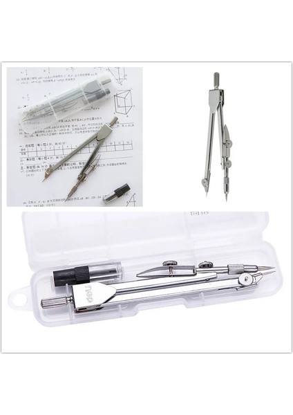 Metal Ressamlığı Araçları Çizim Matematik Okul Pusulalar Kalem Dolum Kırtasiye Öğrencileri Eğitim Aracı Malzemeleri ile Set (Yurt Dışından)