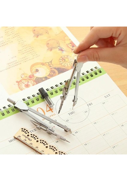 Metal Ressamlığı Araçları Çizim Matematik Okul Pusulalar Kalem Dolum Kırtasiye Öğrencileri Eğitim Aracı Malzemeleri ile Set (Yurt Dışından) fırsatları