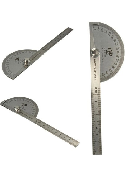 Paslanmaz Iletki Yuvarlak Kafa Açı Bulucu Zanaatkar Kural Cetvel Mat Aracı Profesyonel Derece Iletki 10 cm (Yurt Dışından) fırsatları