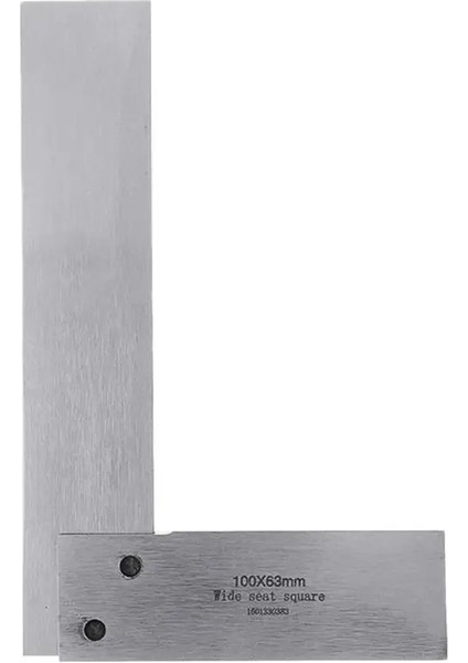 100X63MM Tarzı Mühendis Hassas Ölçümü Için Mat Kare 90 Derece Dik Açı Cetveli (Yurt Dışından)