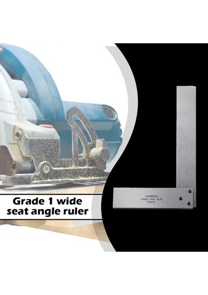 100X63MM Tarzı Mühendis Hassas Ölçümü Için Mat Kare 90 Derece Dik Açı Cetveli (Yurt Dışından)
