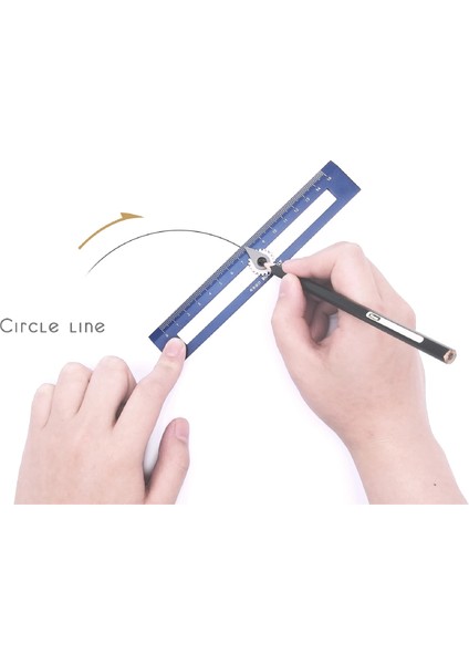 Mavi Stil Sevimli Pusulalar Cetvel Renk Çok Fonksiyonlu Çizim Daire Aracı Cetvel Profesyonel Dıy Geometrik Çizim Aracı Okul Ofis 15 cm (Yurt Dışından)