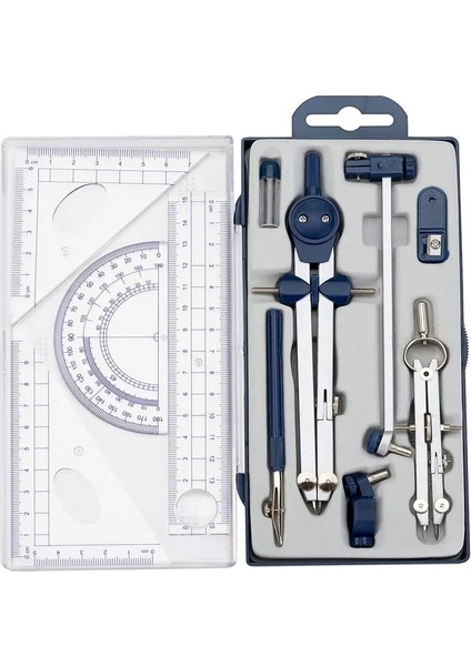 No.3 Tarzı Geometri Hassas Çizim Aracı Metal Geometri Seti Seti Çocuklar Mühendisler Öğrenciler Için Matematik Pusula Çizim Aracı Hızlı (Yurt Dışından)