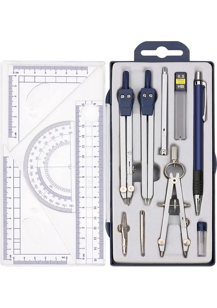 No.3 Tarzı Geometri Hassas Çizim Aracı Metal Geometri Seti Seti Çocuklar Mühendisler Öğrenciler Için Matematik Pusula Çizim Aracı Hızlı (Yurt Dışından) fiyatları