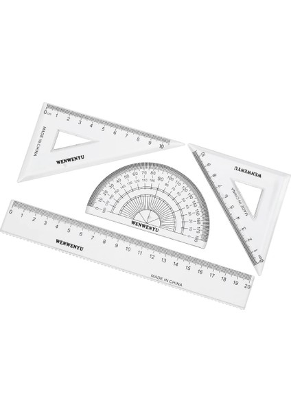 Jet Yüksek Li Cetvel Iletki Öğrenci Matematik Geometri Plastik Üçgen Cetvel Seti Ofis Okul Malzemeleri (Yurt Dışından) fiyatları