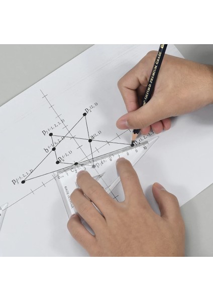 Jet Yüksek Li Cetvel Iletki Öğrenci Matematik Geometri Plastik Üçgen Cetvel Seti Ofis Okul Malzemeleri (Yurt Dışından) fırsatları