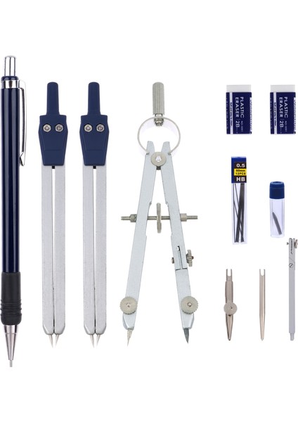 Çizim Compaeces Matematik Geometri Seti Seti Metal Pusula Geometri Hassas Alet Öğrenciler Için Profesyonel Pusula Ofis (Yurt Dışından) fiyatları