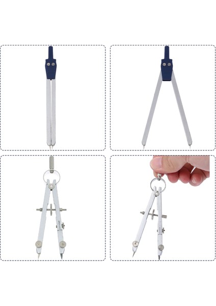 Çizim Compaeces Matematik Geometri Seti Seti Metal Pusula Geometri Hassas Alet Öğrenciler Için Profesyonel Pusula Ofis (Yurt Dışından) modelleri