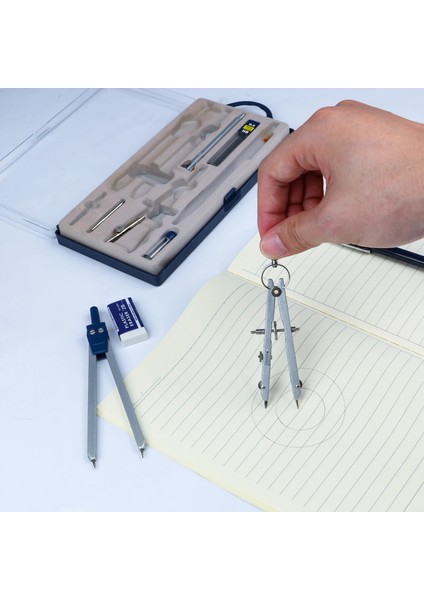 Çizim Compaeces Matematik Geometri Seti Seti Metal Pusula Geometri Hassas Alet Öğrenciler Için Profesyonel Pusula Ofis (Yurt Dışından) fırsatları