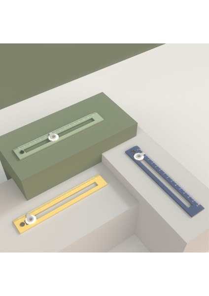 Yeşil Tarzı Sevimli Pusulalar Cetvel Renk Çok Fonksiyonlu Çizim Daire Aracı Cetvel Profesyonel Dıy Geometrik Çizim Aracı Okul Ofis 15 cm (Yurt Dışından)