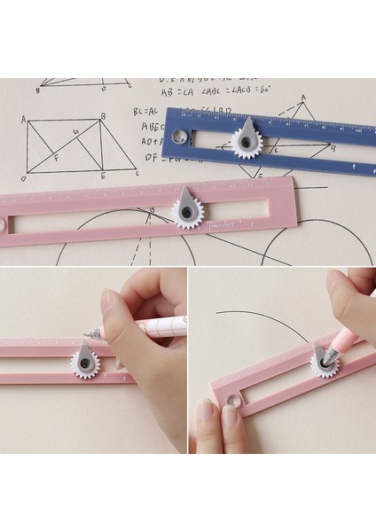 Yeşil Tarzı Sevimli Pusulalar Cetvel Renk Çok Fonksiyonlu Çizim Daire Aracı Cetvel Profesyonel Dıy Geometrik Çizim Aracı Okul Ofis 15 cm (Yurt Dışından)