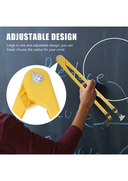 Turuncu Tarzı Öğretim Pusula Büyük Pusula Çizim Pusula Yeniden Kullanılabilir Çok Amaçlı Daire Çizim Matematik Geometri Aracı Öğrenci Beyaz Tahtalar (Yurt Dışından) fırsatları