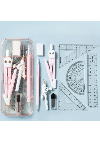 Kırmızı Stil 9 Adet Cetvel Kırtasiye Seti Çok Fonksiyonlu Kombinasyon Cetvel Üçgen Iletki Öğrenci Cetveller Öğrenme Seti Matematik Çizim Aracı (Yurt Dışından) fırsatları