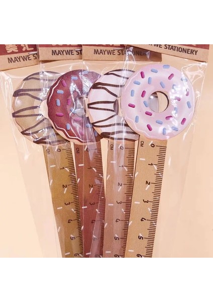Fil Stili Reatif Ahşap Düz Cetvel 15 cm Donuts Timsah Kawaii Hayvan Çizim Cetvel Okul Ofis Kırtasiye Hediyeler (Yurt Dışından) indirimleri